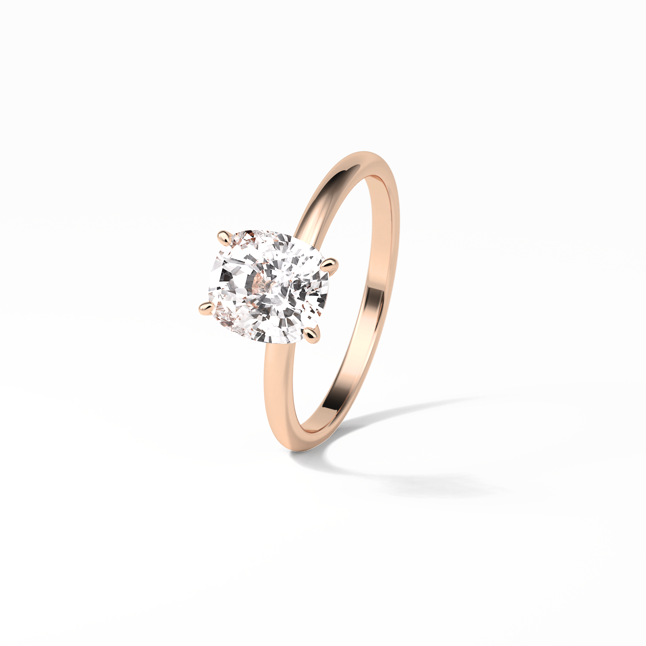 2.35 CT Elongated Cushion Cut Solitaire Style Moissanite Engagement Ring 21