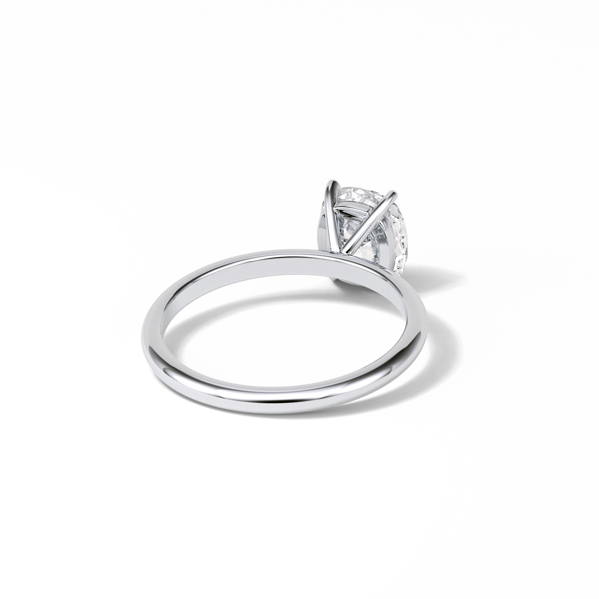 2.35 CT Elongated Cushion Cut Solitaire Style Moissanite Engagement Ring 4