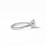 2.35 CT Elongated Cushion Cut Solitaire Style Moissanite Engagement Ring 7