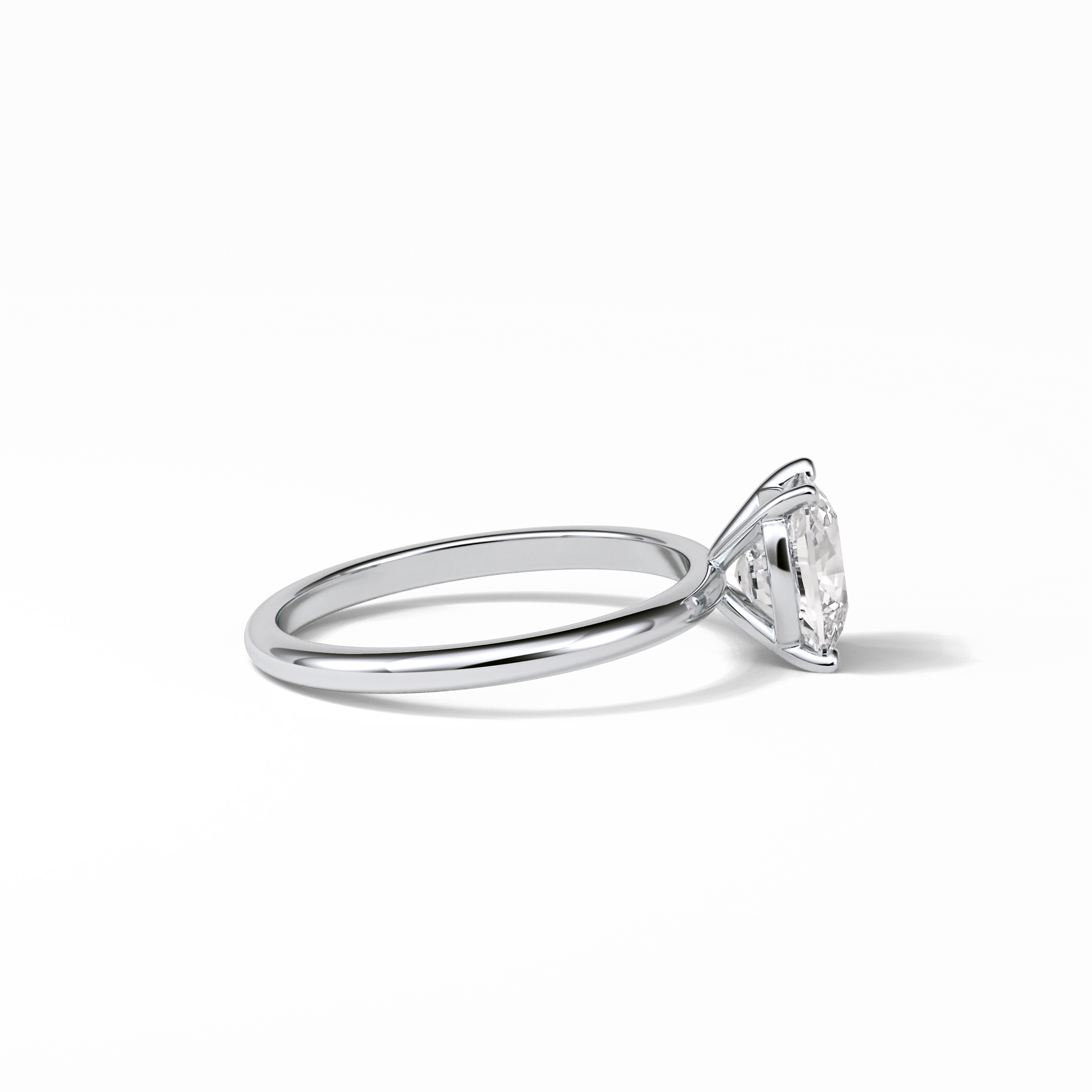 2.35 CT Elongated Cushion Cut Solitaire Style Moissanite Engagement Ring 7