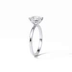 2.35 CT Elongated Cushion Cut Solitaire Style Moissanite Engagement Ring 6