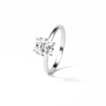 2.35 CT Elongated Cushion Cut Solitaire Style Moissanite Engagement Ring 2