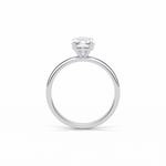 2.35 CT Elongated Cushion Cut Solitaire Style Moissanite Engagement Ring 3