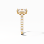 3.24 CT Emerald Cut Pave Style Moissanite Engagement Ring 13