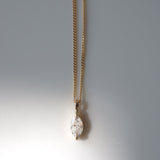 0.5 CT Marquise Cut Solitaire Moissanite Necklace