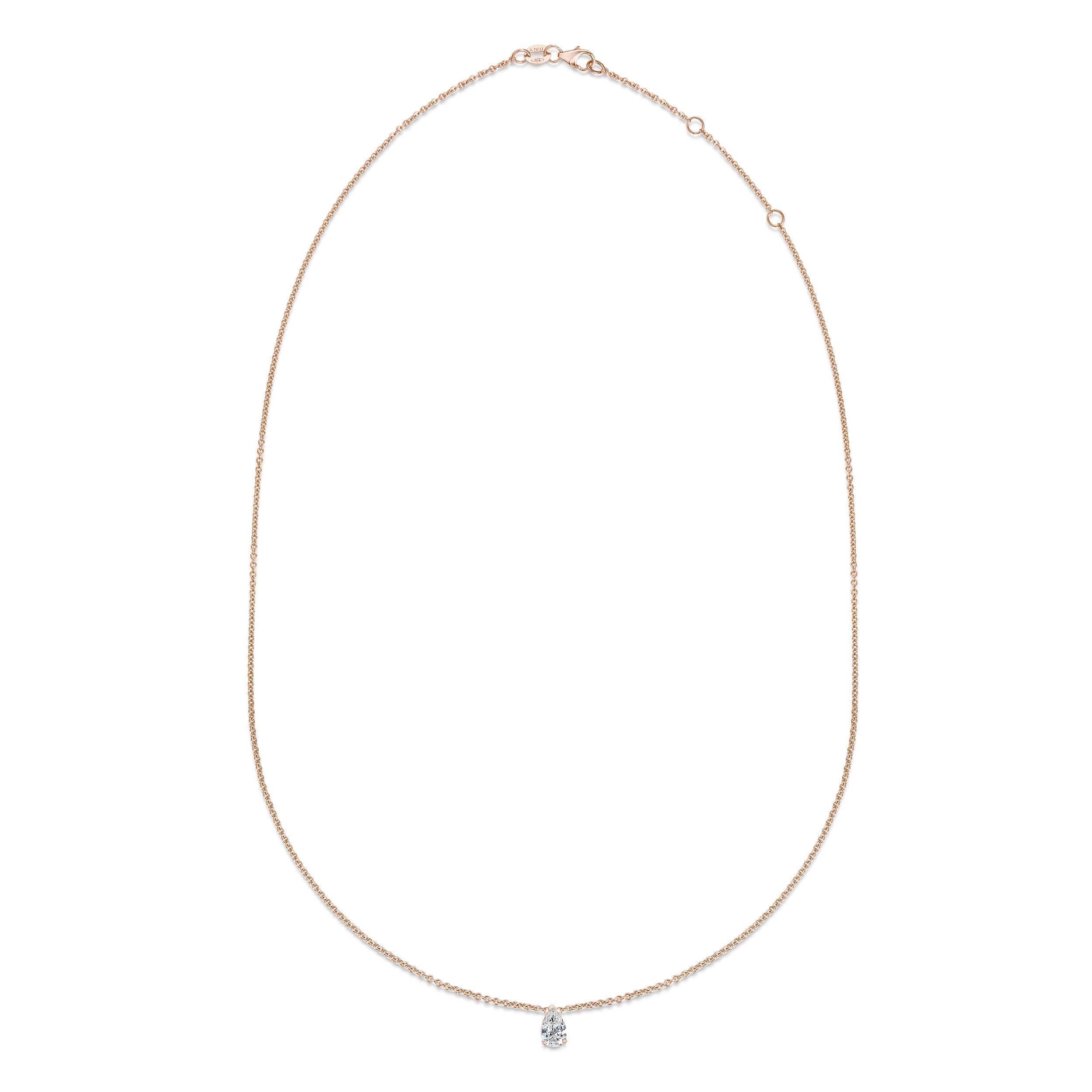 0.30 CT Pear Solitaire CVD F/VS Diamond Necklace 7
