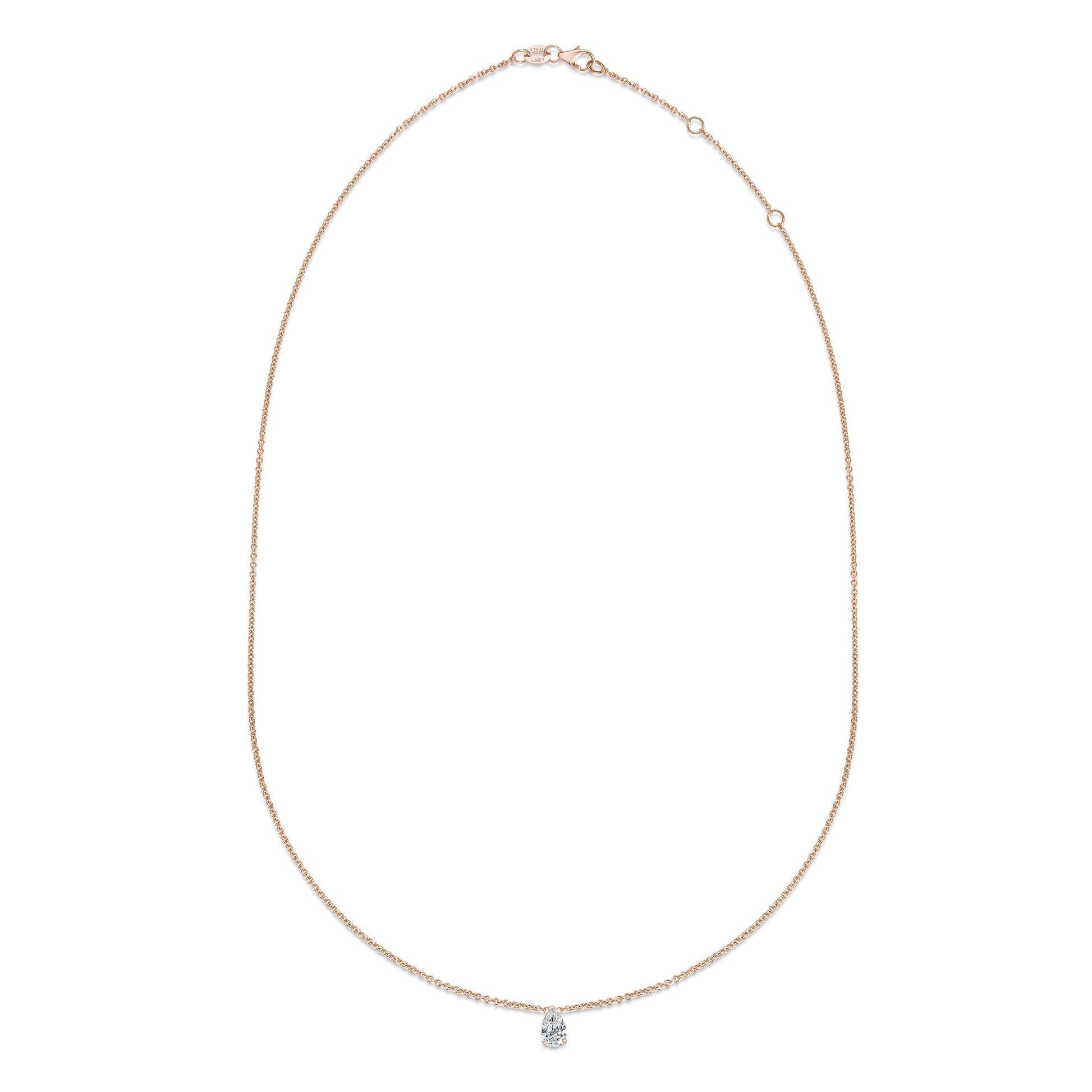 0.30 CT Pear Solitaire CVD F/VS Diamond Necklace 7