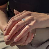 2.02 CT Cushion Hidden Halo CVD D/VS1 Diamond Engagement Ring 3