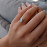 1.7 CT Pear Cut Pave CVD G/VS2 Diamond Engagement Ring 4