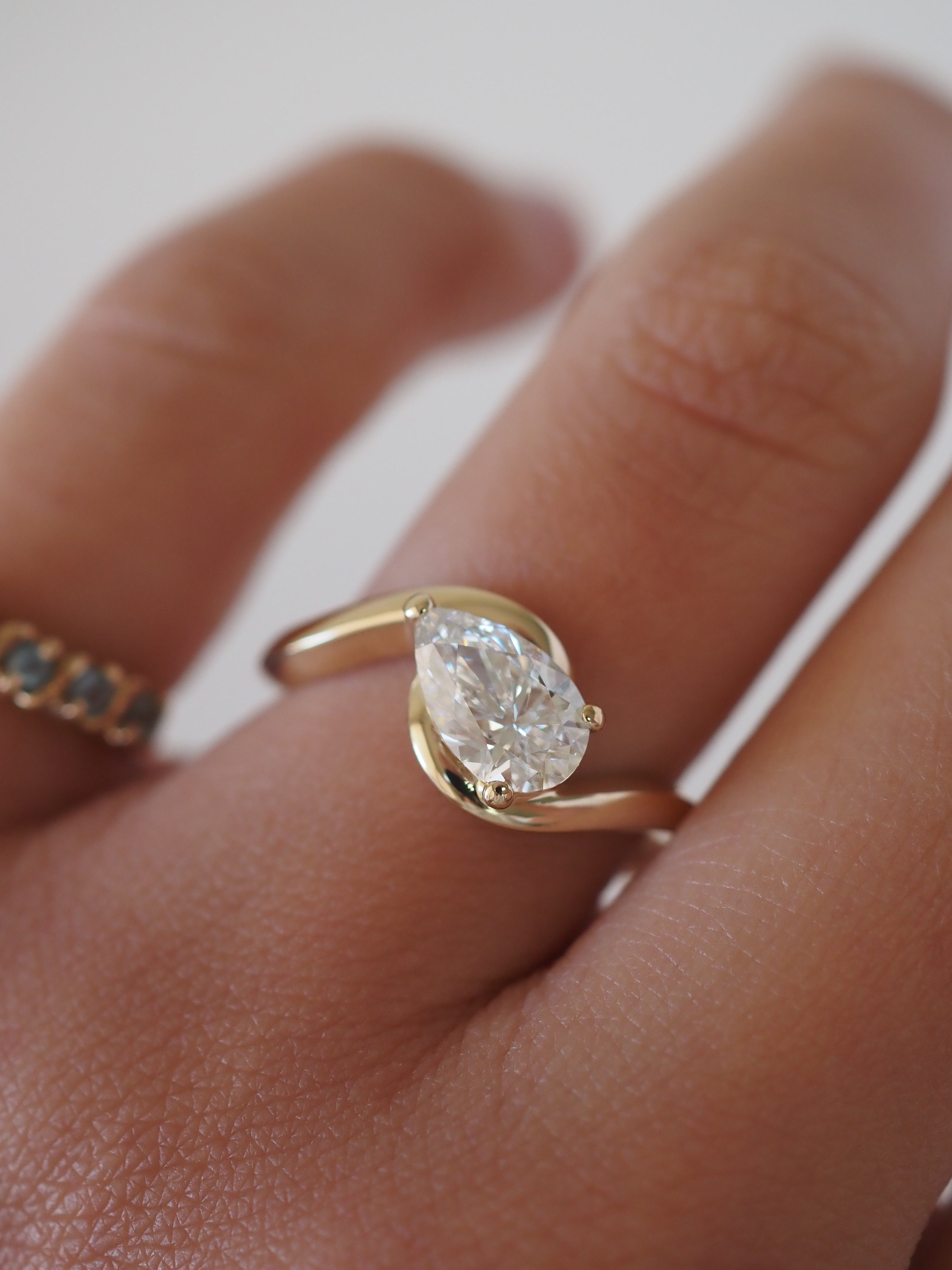2 CT Round Halo & Pave Lab Grown Diamond Engagement Ring