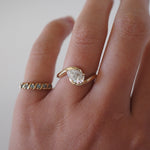 2 CT Round Halo & Pave Lab Grown Diamond Engagement Ring