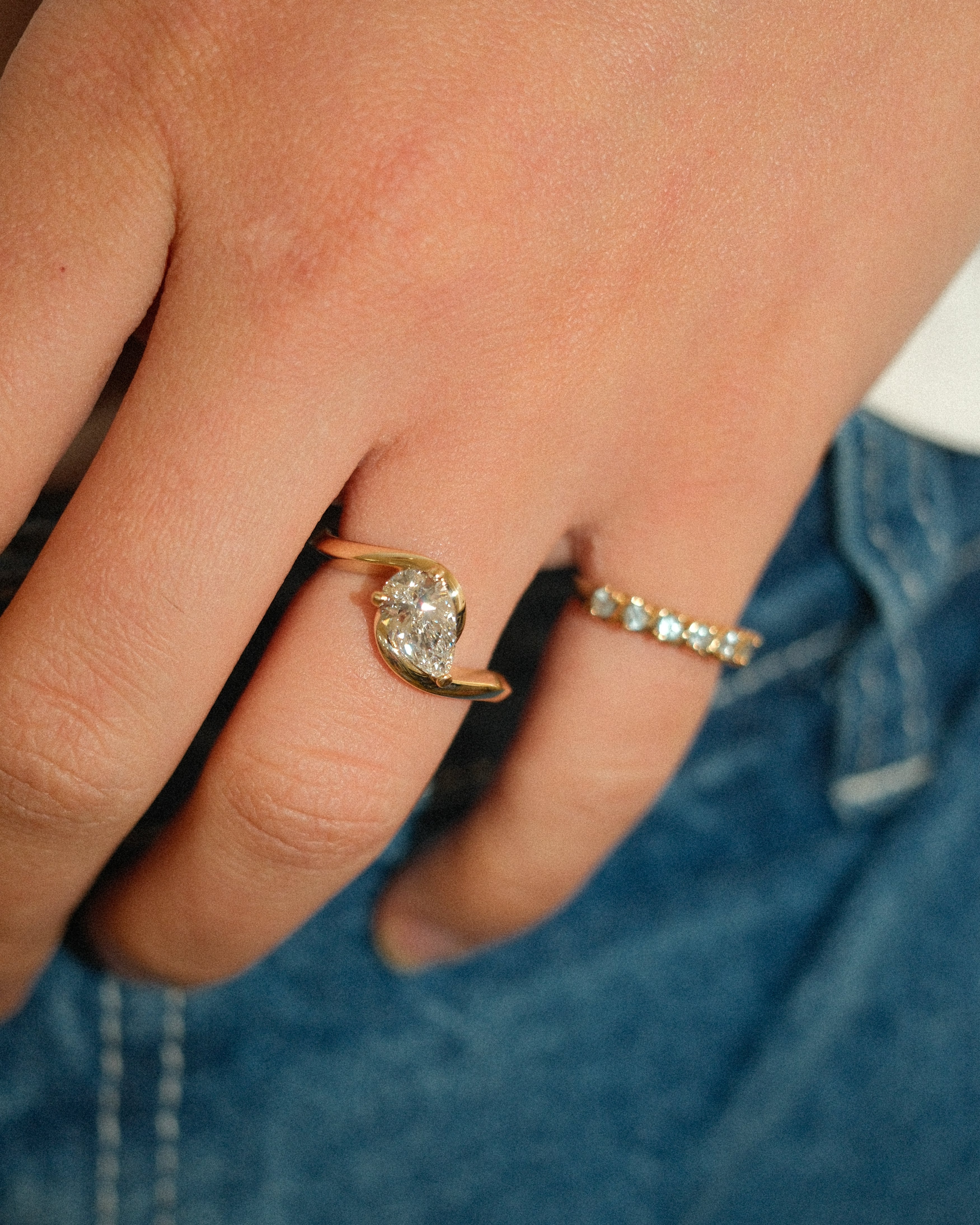 2 CT Round Halo & Pave Lab Grown Diamond Engagement Ring