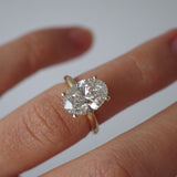 2 CT Round Halo & Pave Lab Grown Diamond Engagement Ring