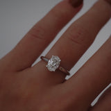 2 CT Round Halo & Pave Lab Grown Diamond Engagement Ring
