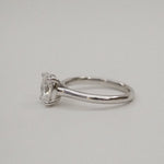 2 CT Round Halo & Pave Lab Grown Diamond Engagement Ring