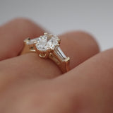 2 CT Round Halo & Pave Lab Grown Diamond Engagement Ring