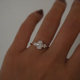 2 CT Round Halo & Pave Lab Grown Diamond Engagement Ring