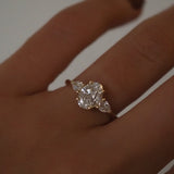 2 CT Round Halo & Pave Lab Grown Diamond Engagement Ring