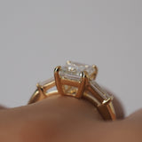 2 CT Round Halo & Pave Lab Grown Diamond Engagement Ring