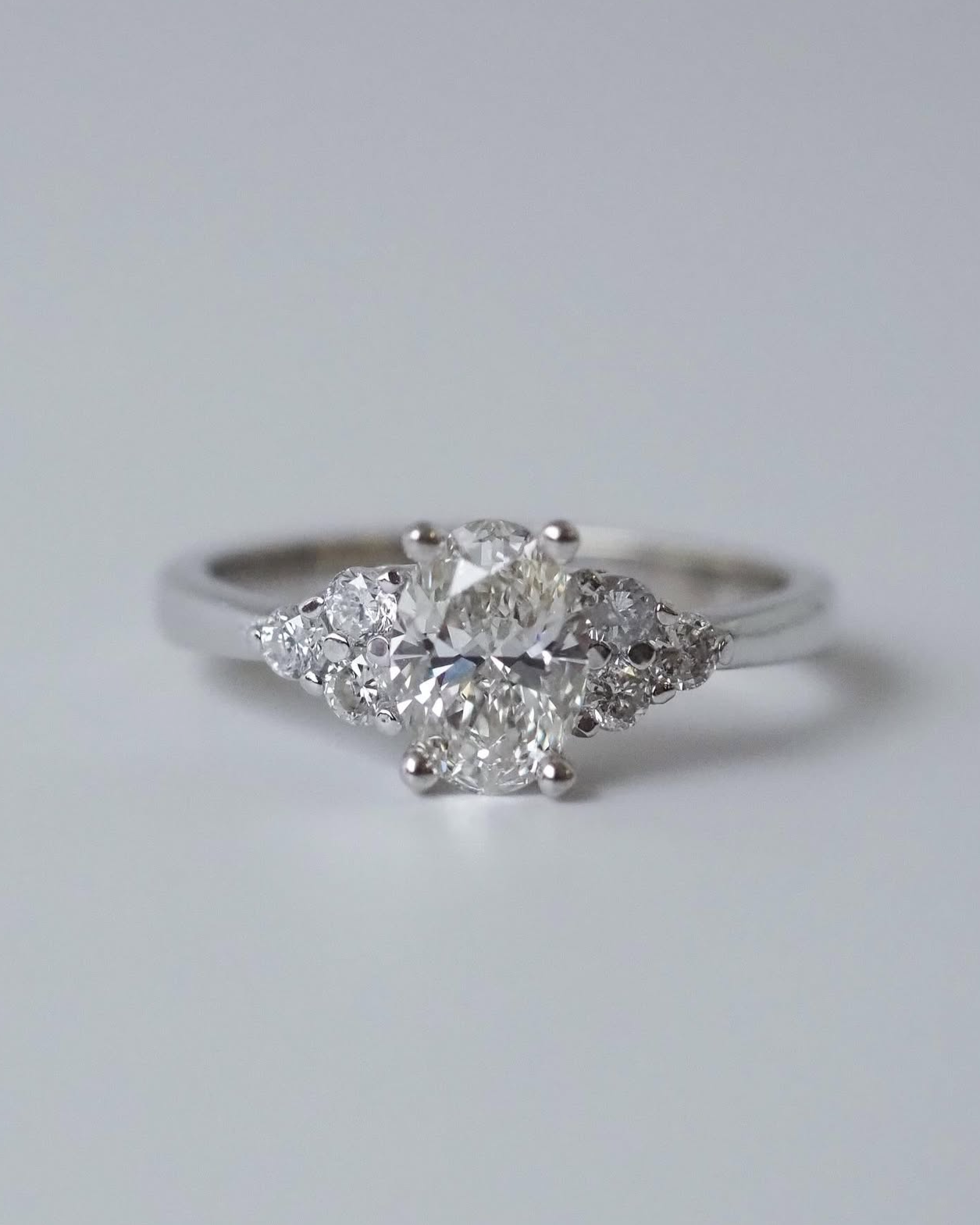 2 CT Round Halo & Pave Lab Grown Diamond Engagement Ring