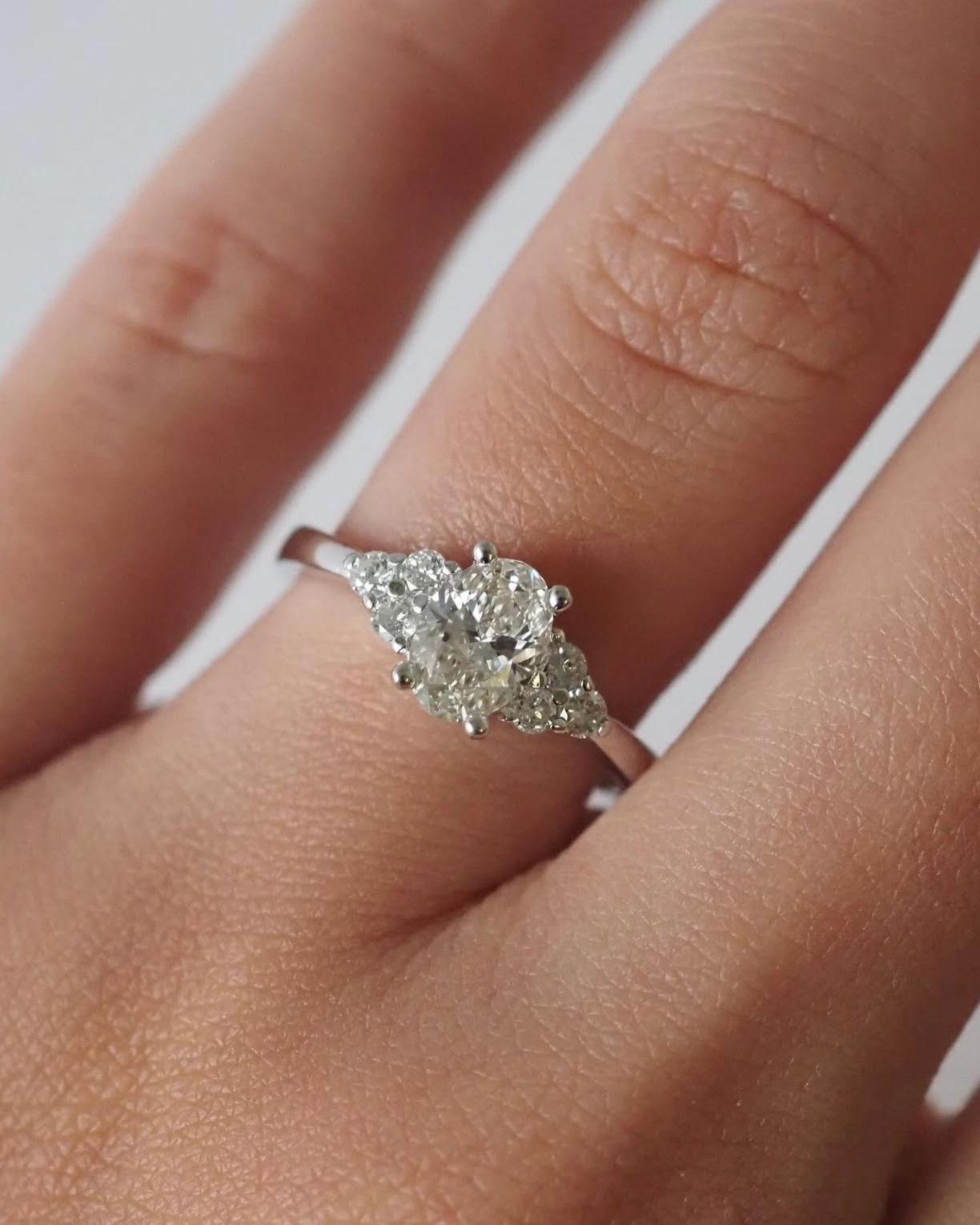 2 CT Round Halo & Pave Lab Grown Diamond Engagement Ring
