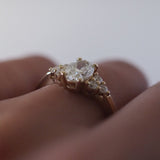2 CT Round Halo & Pave Lab Grown Diamond Engagement Ring