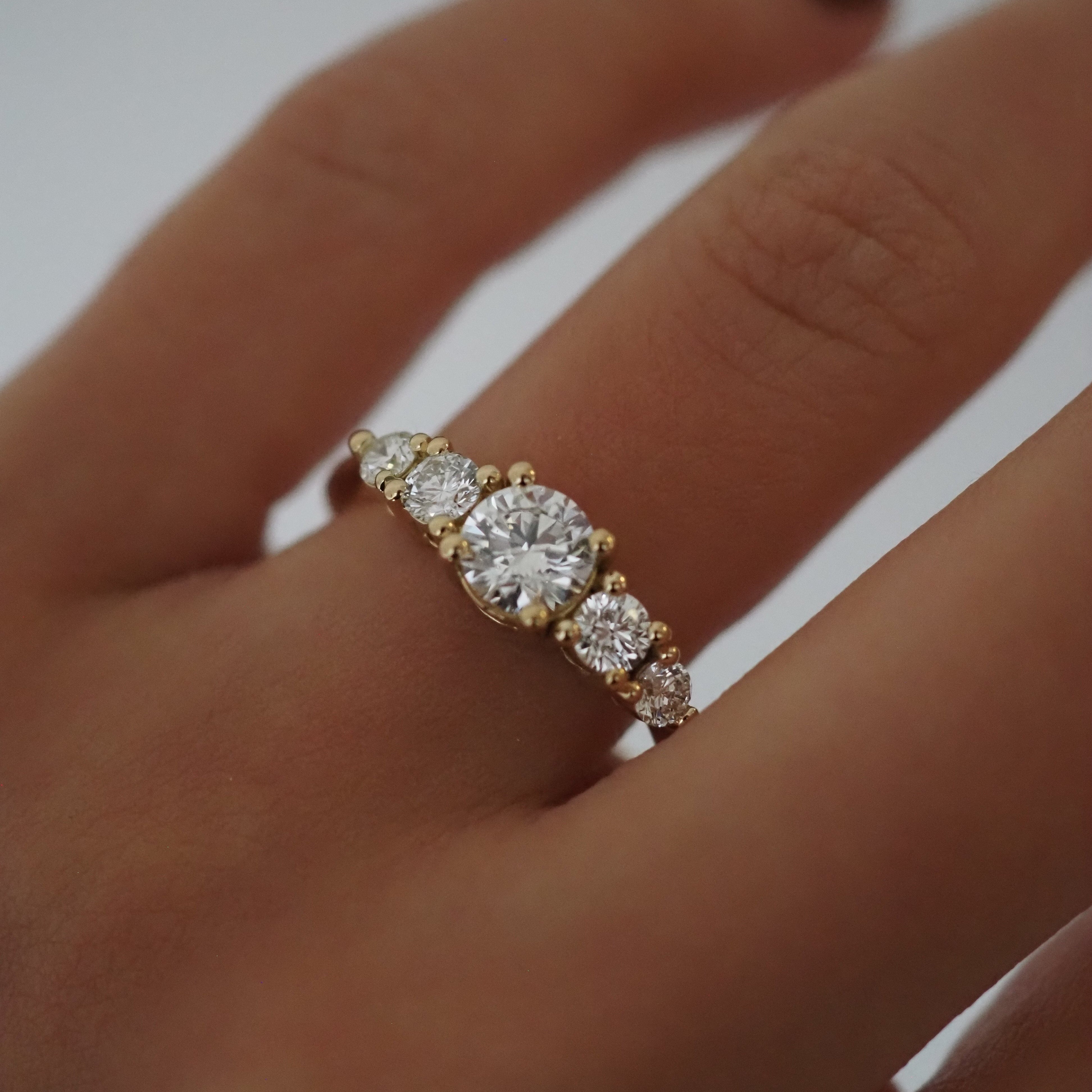 2 CT Round Halo & Pave Lab Grown Diamond Engagement Ring