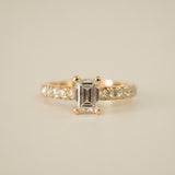 2 CT Round Halo & Pave Lab Grown Diamond Engagement Ring