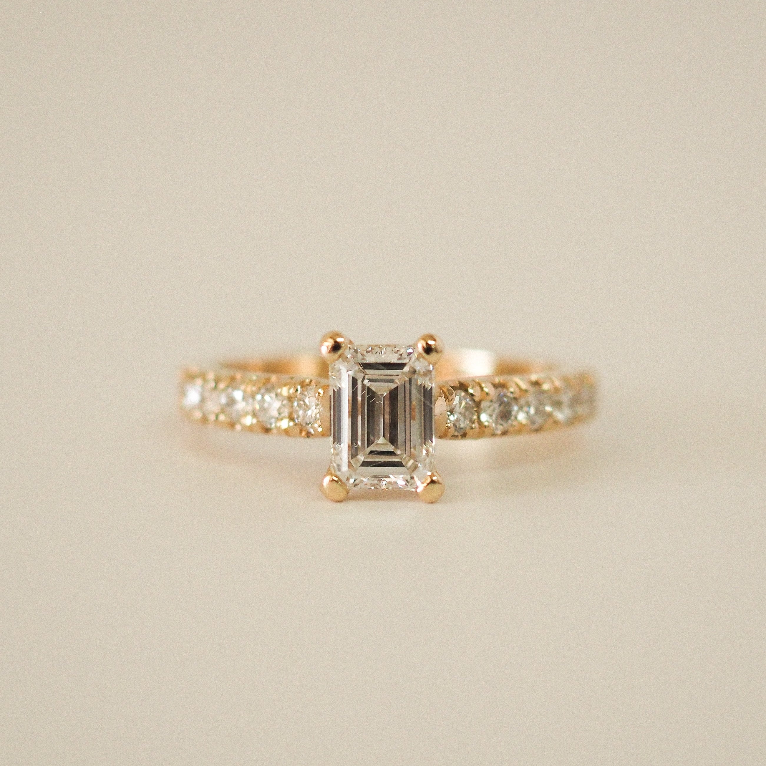 2 CT Round Halo & Pave Lab Grown Diamond Engagement Ring