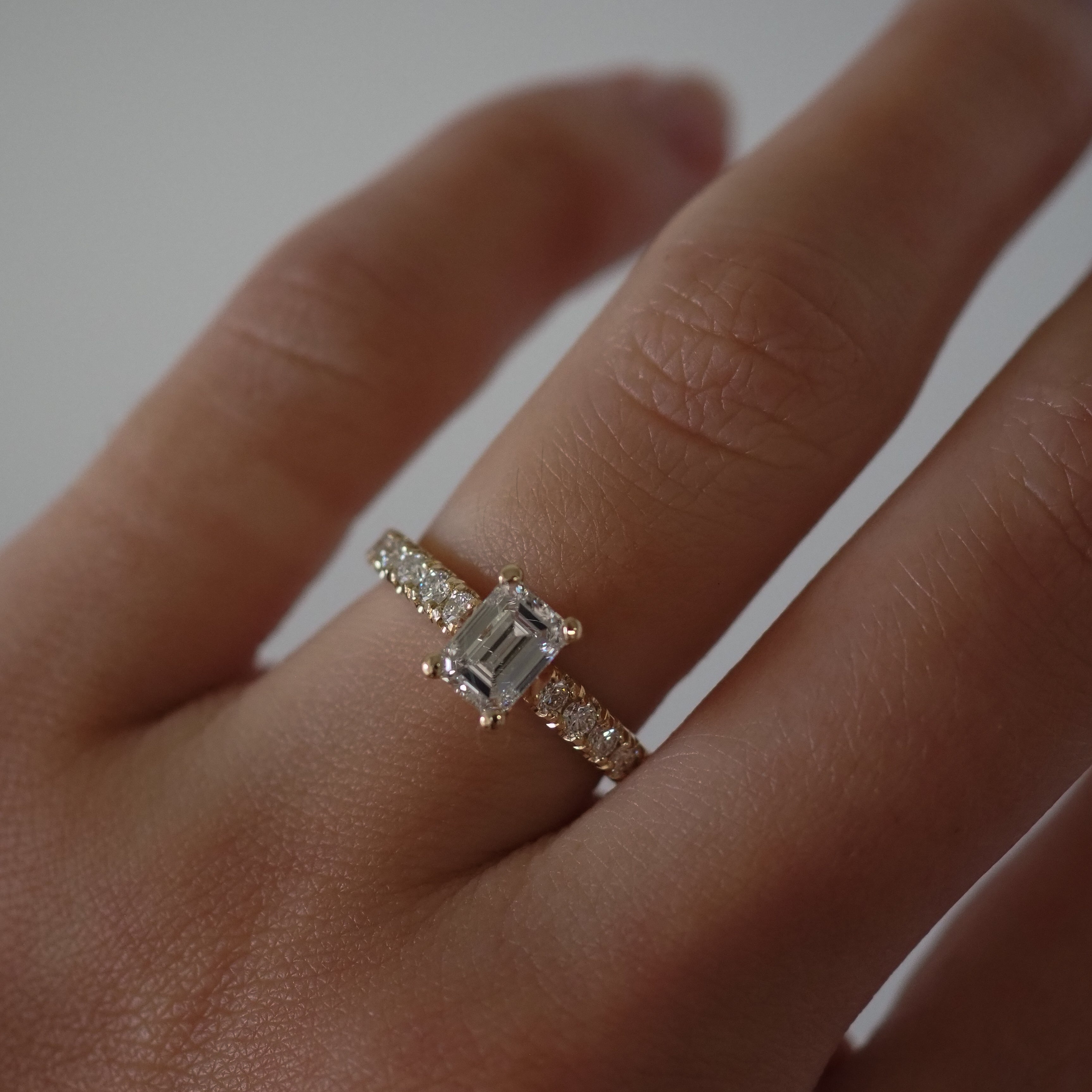 2 CT Round Halo & Pave Lab Grown Diamond Engagement Ring