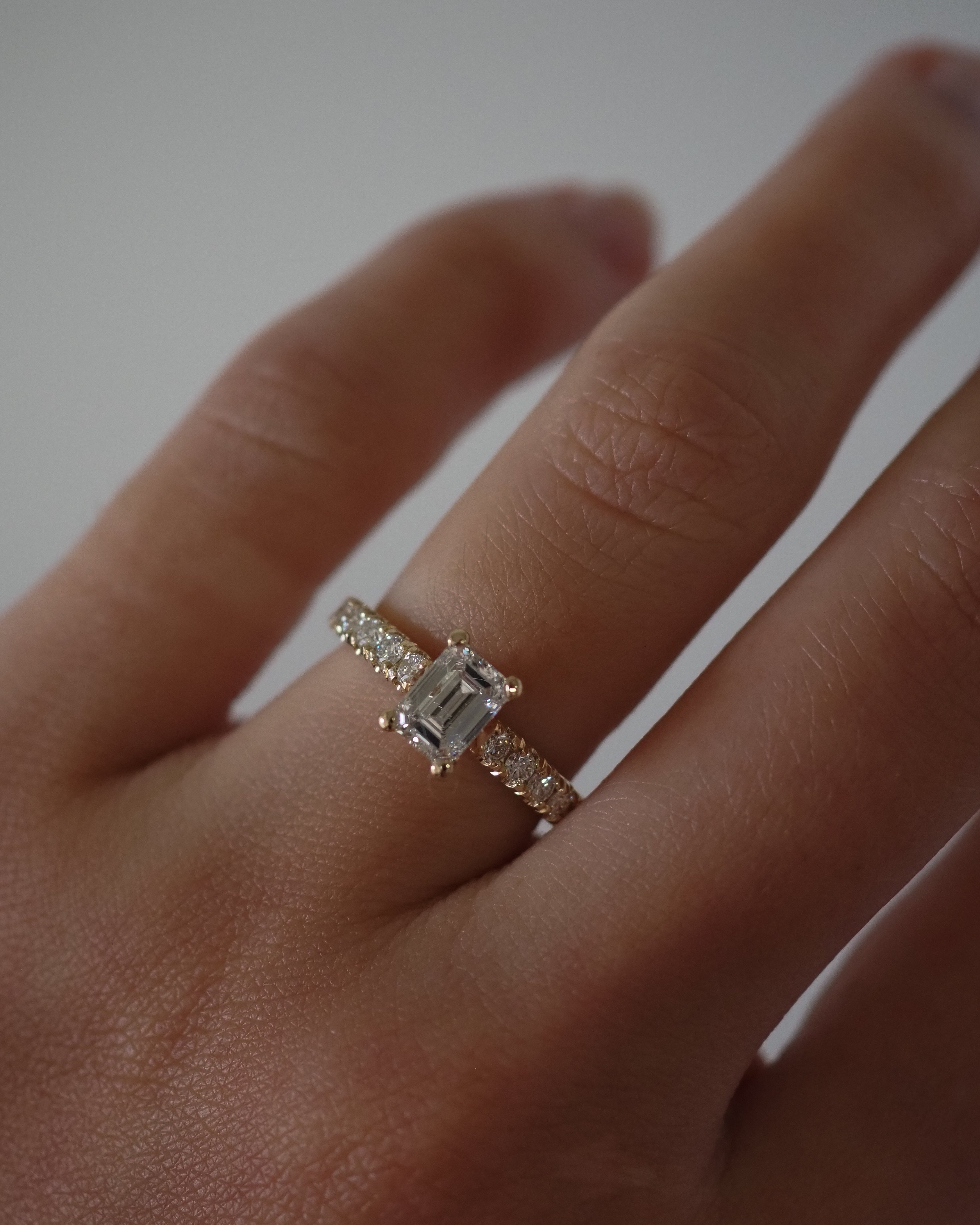 2 CT Round Halo & Pave Lab Grown Diamond Engagement Ring