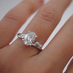 2 CT Round Halo & Pave Lab Grown Diamond Engagement Ring