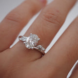 2 CT Round Halo & Pave Lab Grown Diamond Engagement Ring