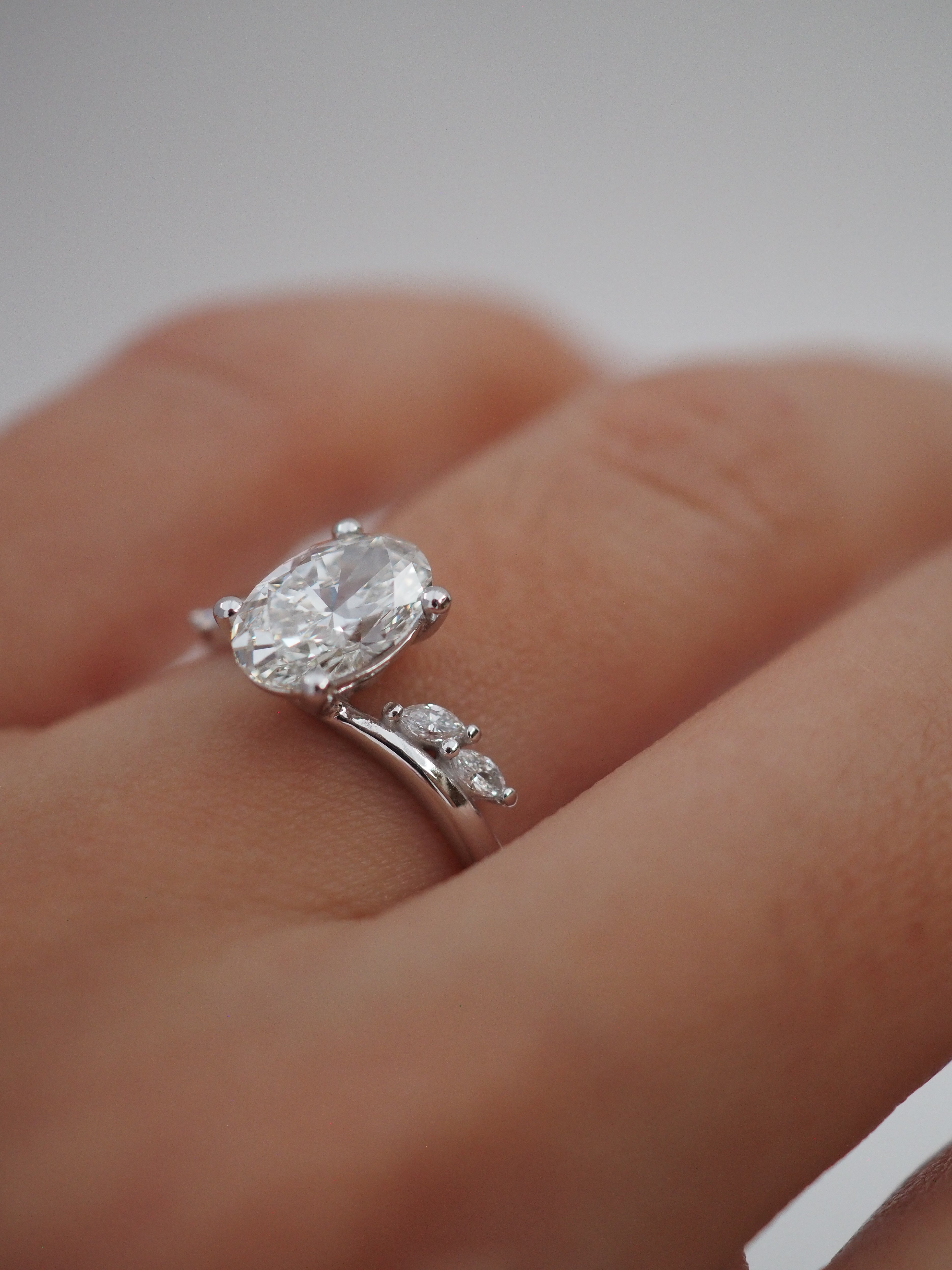 2 CT Round Halo & Pave Lab Grown Diamond Engagement Ring