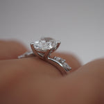 2 CT Round Halo & Pave Lab Grown Diamond Engagement Ring