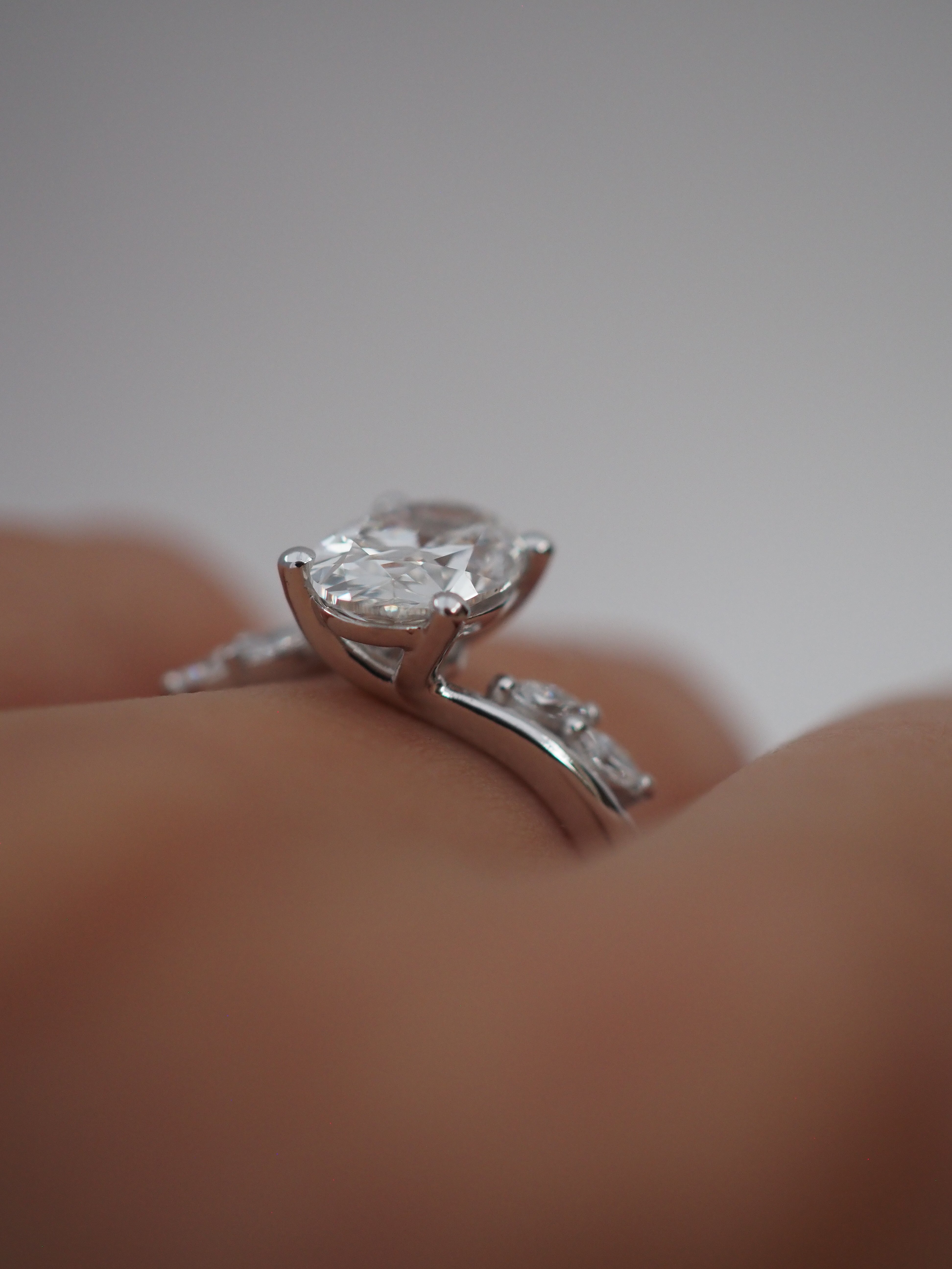 2 CT Round Halo & Pave Lab Grown Diamond Engagement Ring