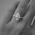 2 CT Round Halo & Pave Lab Grown Diamond Engagement Ring