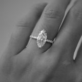 2 CT Round Halo & Pave Lab Grown Diamond Engagement Ring