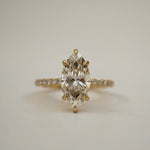 2 CT Round Halo & Pave Lab Grown Diamond Engagement Ring