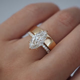 2 CT Round Halo & Pave Lab Grown Diamond Engagement Ring