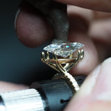 2 CT Round Halo & Pave Lab Grown Diamond Engagement Ring