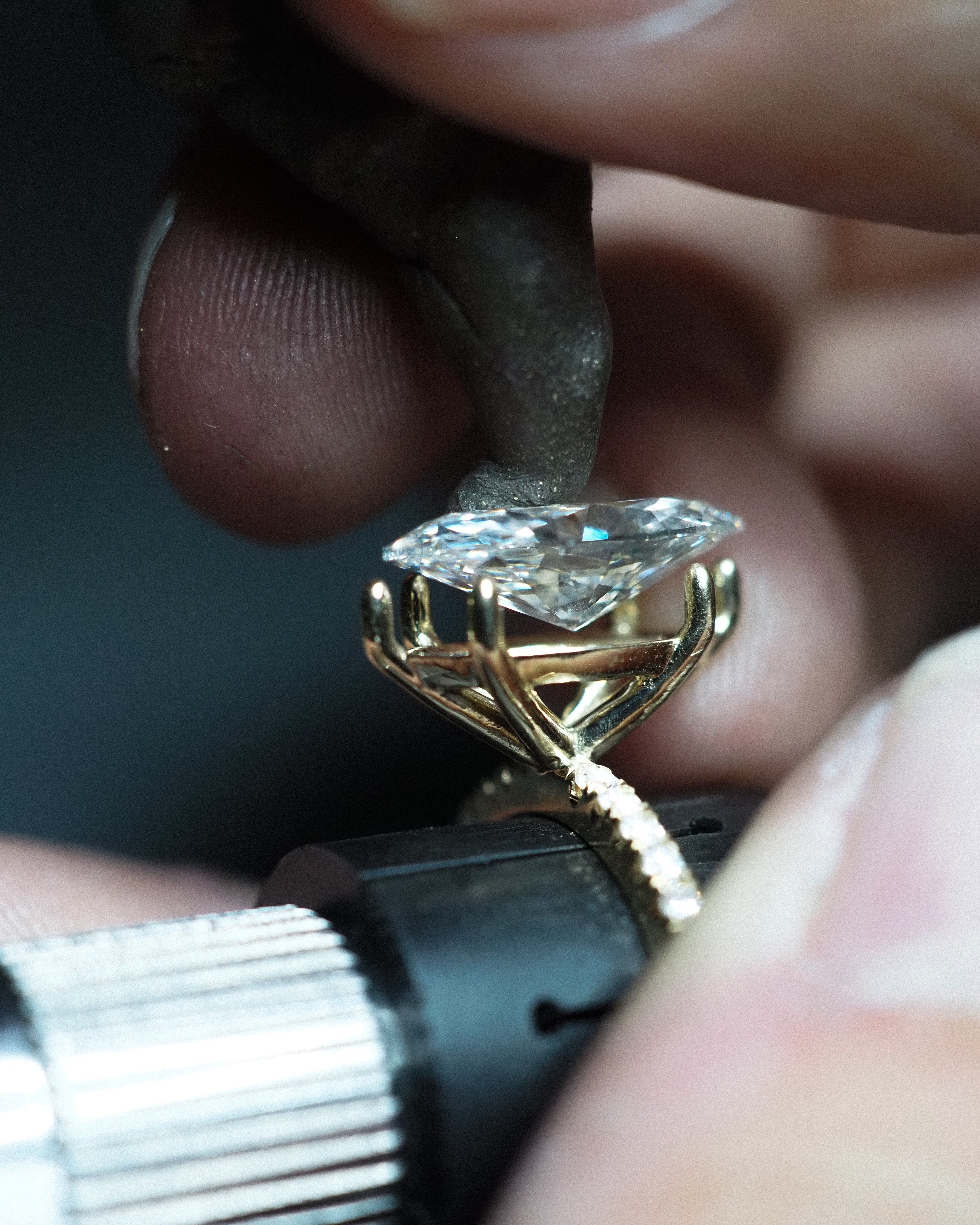 2 CT Round Halo & Pave Lab Grown Diamond Engagement Ring