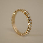 0.3 TCW Round Half Eternity Lab Grown Diamond Wedding Band