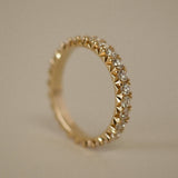 0.3 TCW Round Half Eternity Lab Grown Diamond Wedding Band