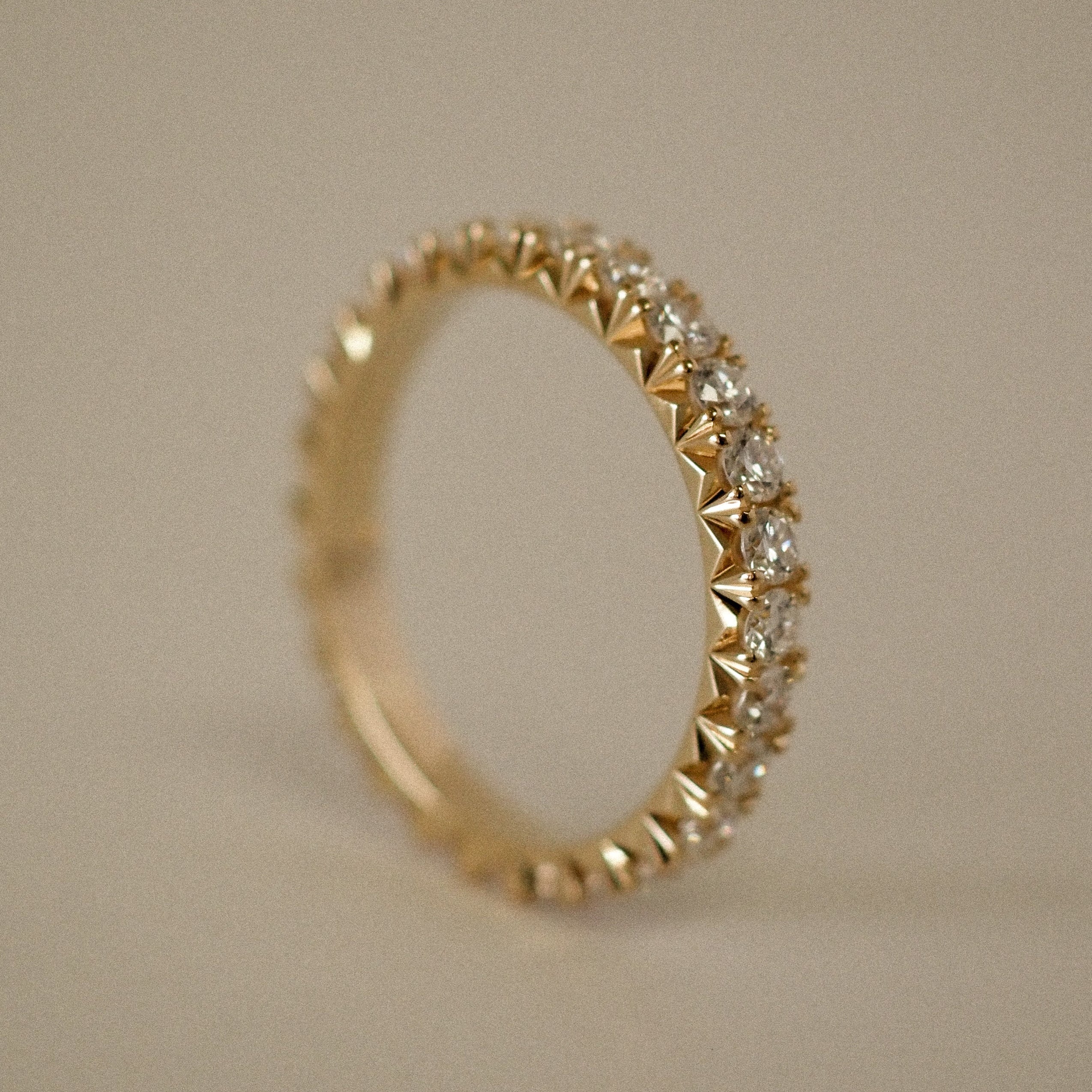 0.3 TCW Round Half Eternity Lab Grown Diamond Wedding Band
