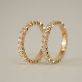 0.3 TCW Round Half Eternity Lab Grown Diamond Wedding Band