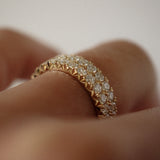 0.3 TCW Round Half Eternity Lab Grown Diamond Wedding Band