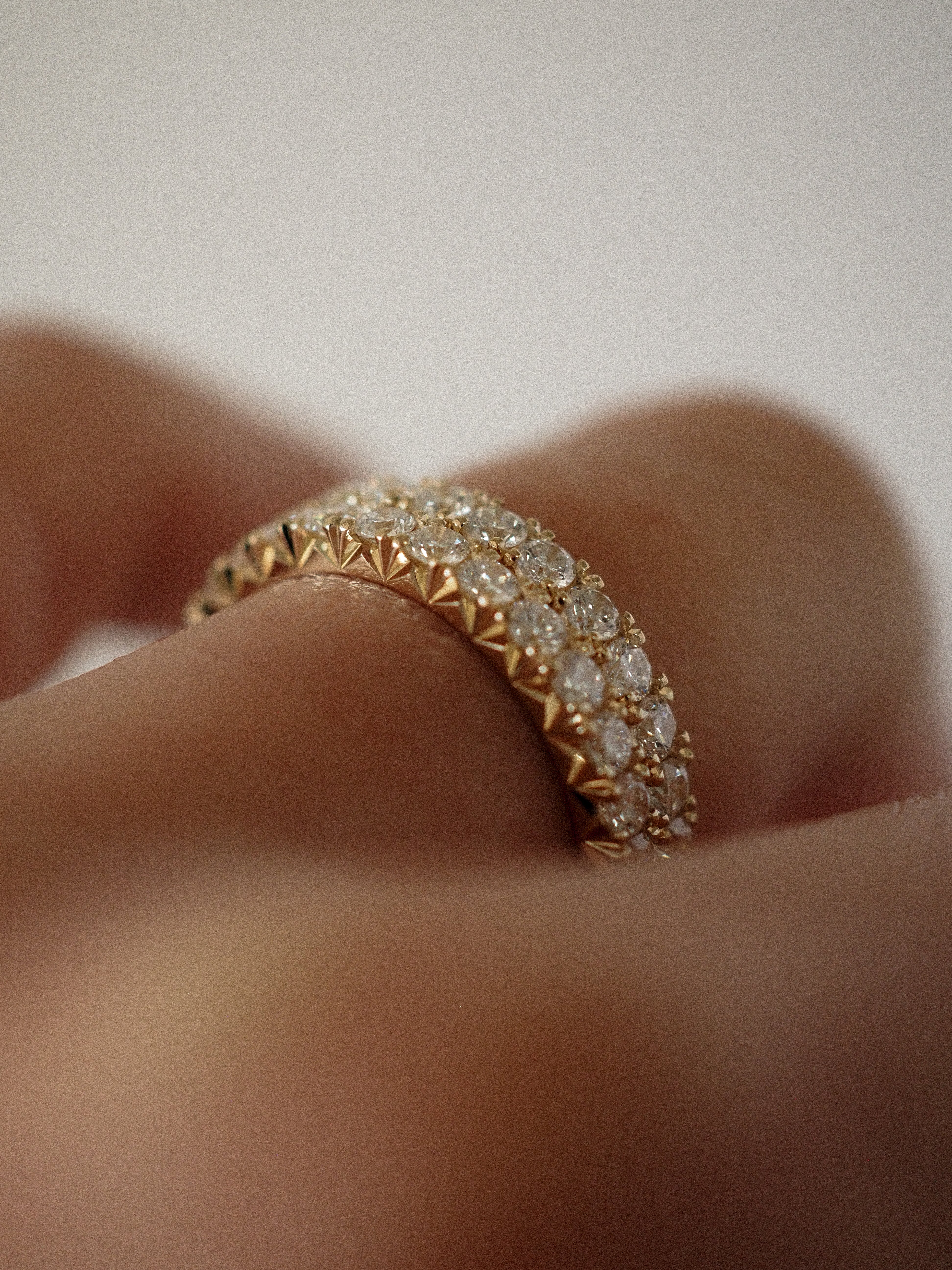 0.3 TCW Round Half Eternity Lab Grown Diamond Wedding Band