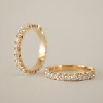 0.3 TCW Round Half Eternity Lab Grown Diamond Wedding Band