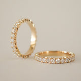 0.3 TCW Round Half Eternity Lab Grown Diamond Wedding Band